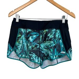 Athleta Track This Run Nepali‎ Teal 3 Inch Athletic Shorts Small Style 271729